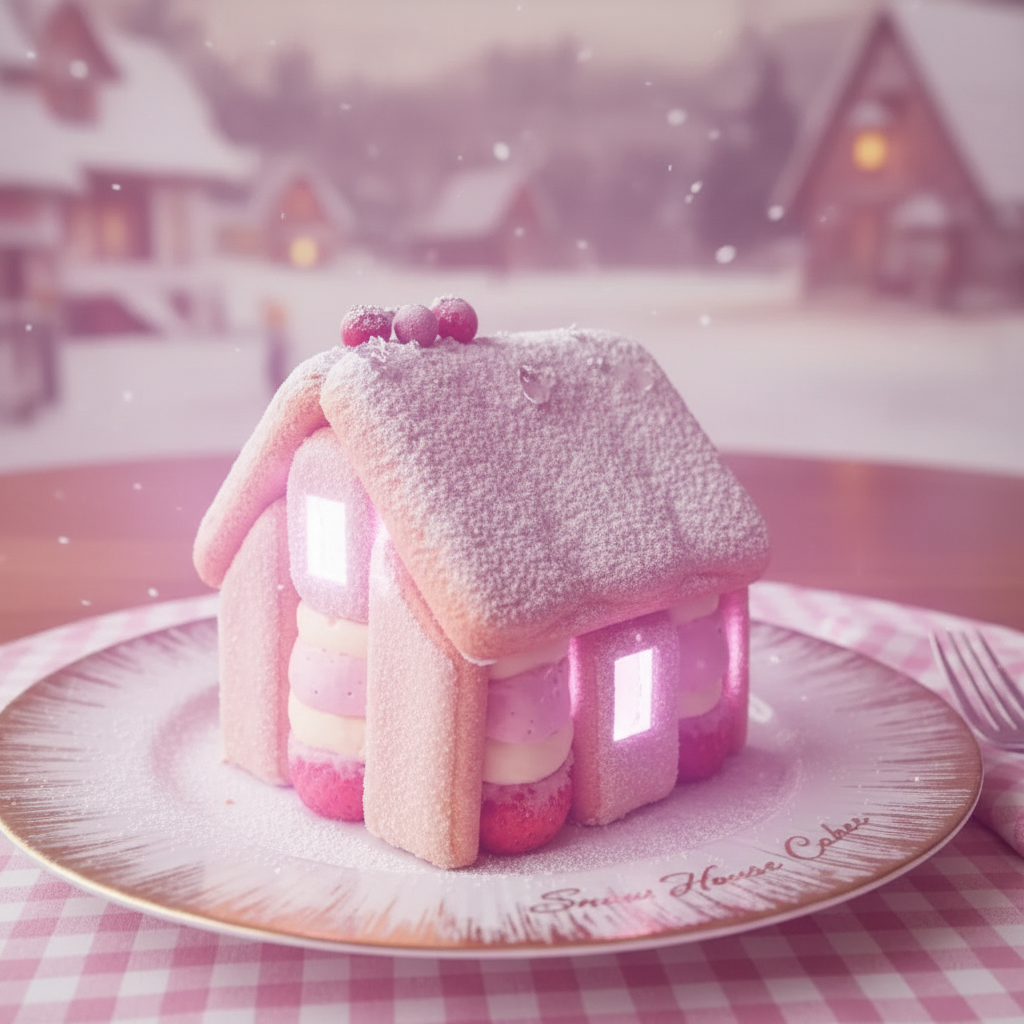 Lady Fingers Snow House Cake