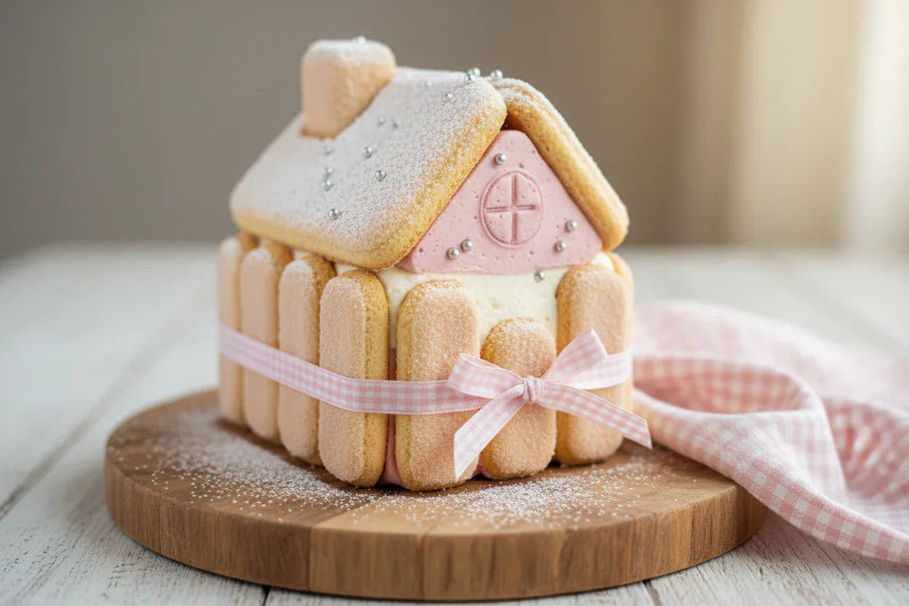 Lady Fingers Snow House Cake
