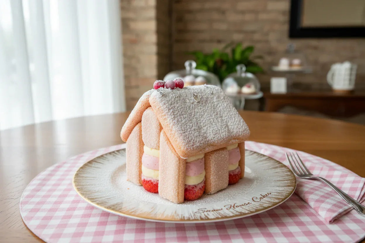 Lady Fingers Snow House Cake