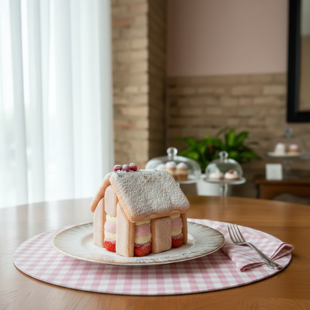 Lady Fingers Snow House Cake