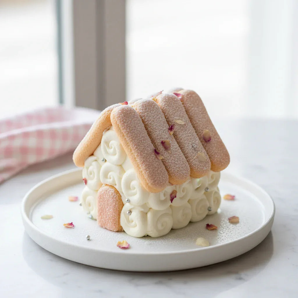 Lady Fingers Snow House Cake